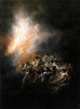 Francisco De Goya : Fire at Night